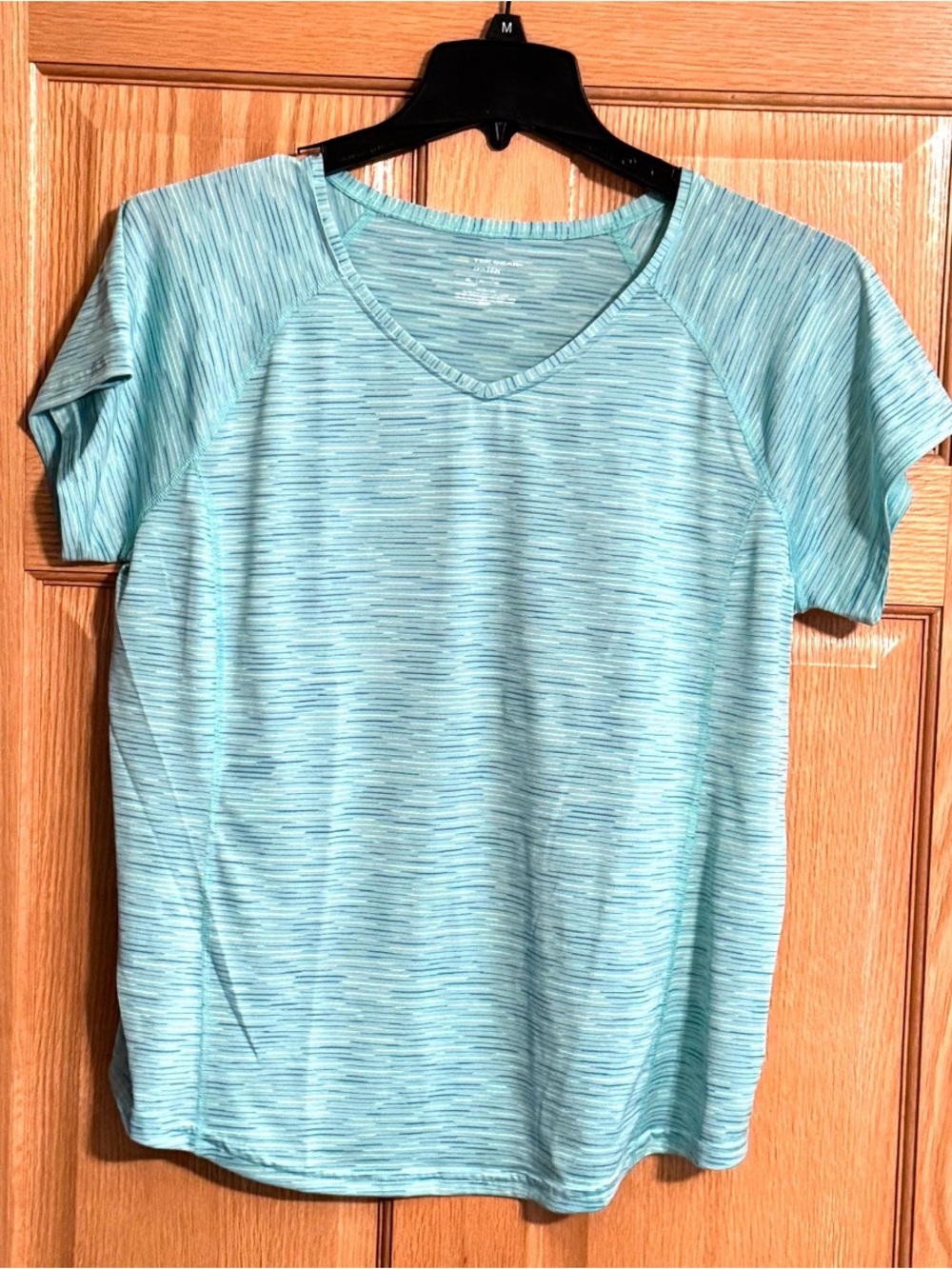 tek gear Aqua Heather V-Neck Short Sleeve Tee
